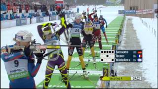 Biathlon World Championships 2012  Women 125 km mass start full race [upl. by Rafaelle]