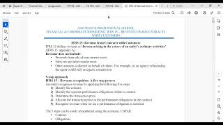 IFRS 15  REVENUE FROM CONTRACTS WITH CUSTOMERS PART 1 education accounting ifrs ias [upl. by Aicina193]