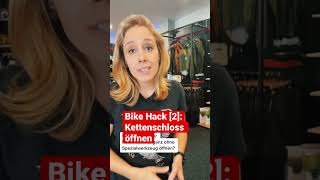 Fahrradkettenschloss ohne Spezialwerkzeug öffnen  Bike Hack 2 [upl. by Yuht537]