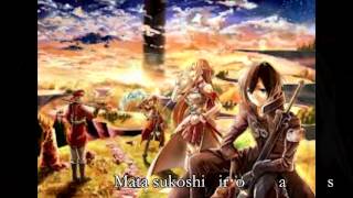 Sword Art Online Ending 2 With Lyrics Epic Nightcore Version [upl. by Faux]