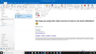 Tutorial How to Use Outlook Subfolders [upl. by Benoite702]