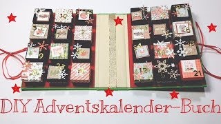 DIY AdventskalenderBuch tutorial  deutsch [upl. by Lilybel]