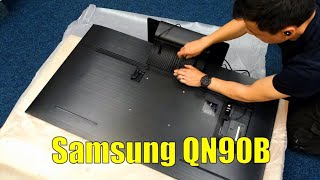 Samsung QN90B QLED 2022 Unboxing Setup Test and Review with 4K HDR Demo Videos [upl. by Dodds689]