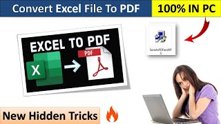 How to Convert Excel file into PDF in MS Excel  Save Excel file as PDF  Excel to PDF Convert [upl. by Navonoj756]