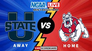 Utah State vs Fresno State  NCAA MENS BASKETBALL LIVE SCOREBOARD [upl. by Chabot156]