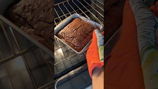 Homemade brownie recipe in comments shorts baking asmr youtubehighfive [upl. by Maite]