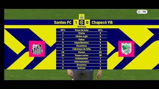 Santos FC X Chapecó VB  2ª Divisão Do Brasil  EFootball 2025 [upl. by Enidualc]