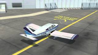 SCANSIM  PIPER PA28140 CHEROKEE FSXP3D [upl. by Llenoj]