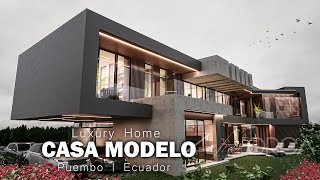 Modern House Design  2 Story House amp 5 Bedrooms  750 m2  CASA MODELO 2022 [upl. by Akcemat]