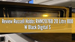 Review Russell Hobbs RHM2076B 20 Litre 800 W Black Digital Solo Microwave with 5 Power Levels Autom [upl. by Arno19]