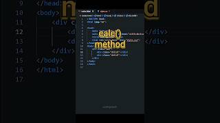 CSS Tricks  Usage of calc Method  codingclash  css csstricks coding [upl. by Aretta183]