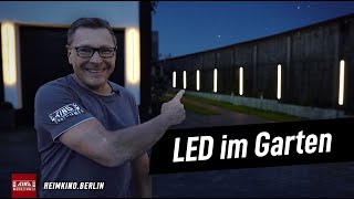 Einfache LED Gartenbeleuchtung aus Resten gebastelt [upl. by Troxell]