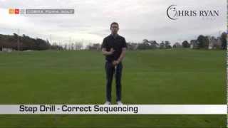 How to Start your Downswing Golf Step Drill [upl. by Eniowtna]