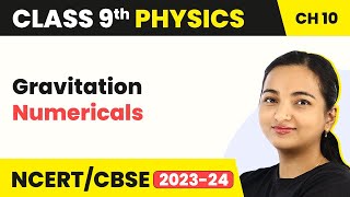 Class 9 Physics Chapter 10  Numericals  Gravitation [upl. by Ynavoj]