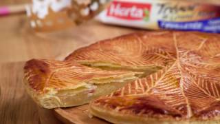 Recette de galette des rois à la frangipane HERTA® [upl. by Enyalaj]