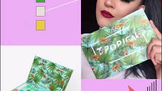 DOCOLOR Tropical eyeshadow palette blending guide [upl. by Crosby]