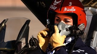 First Female Thunderbird Pilot  US Air Force [upl. by Aisek]