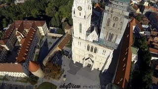 Zagrebačka katedrala  Aerial video [upl. by Smaoht276]