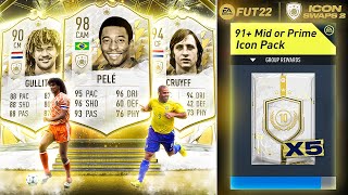 FIFA 22 Worlds First 91 Mid or Prime Icon Upgrade Packs [upl. by Theresina728]