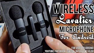 Wireless Lavaliere Microphone Review for AndroidUSB TypeC [upl. by Eleumas]