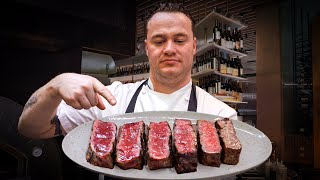 How Michelin Chefs Cook Steak From Blue to Well Done [upl. by Annabal758]