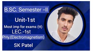 Bsc semester II Electromagnetism Phy term test most questions rrbmu rrcollege [upl. by Neelsaj]