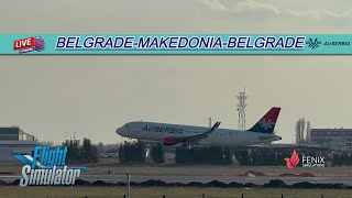 AirSerbia Airbus A320 SL Belgrade Nikola Tesla Airport to Thessaloniki Airport Back Belgrade [upl. by Emmerich84]