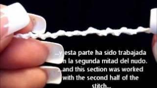 FrivoliteTatting Lesson 87  Cordon espiral  spiral cord [upl. by Aisena]