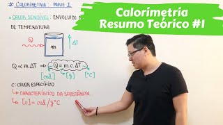 Termologia  Calorimetria  Parte I RESUMÃO [upl. by Anaz533]