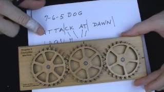 Enigma II Encryption Machine amp Puzzle  encode amp decode cipher [upl. by Rehpotsirc]