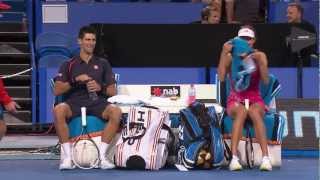 Novak Djokovic and Ana Ivanovic do Gangnam Style  Hyundai Hopman Cup 2013 [upl. by Admama787]