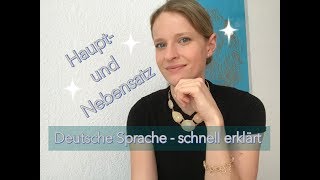 Hauptsatz und Nebensatz in der deutschen Sprache [upl. by Anwahsal]