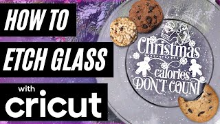 GLASS ETCHING WITH CRICUT  HOW TO ETCH GLASS AT HOME  GLASS ETCHING CREAM [upl. by Wiltz]