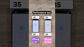 iPhone 16 vs iPhone 16 Pro performance test [upl. by Nalac664]