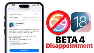 iOS 18 Beta 4 Public Beta 2 Released  DISAPPOINTING [upl. by Arjan]