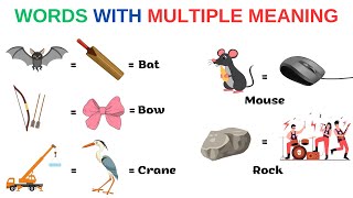 English Vocabulary  Words With Multiple Meaning  Polysemous Words  Esl  Learn English [upl. by Irak]