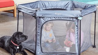 hiccapop PlayPod Portable Playpen for Babies and Toddlers Portable Play Yard [upl. by Flower130]