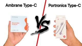 Ambrane TypeC vs Portronics Konnect L Charging Cable Comparison  Fast Charging amp Data Speed Test [upl. by Ylrebnik662]