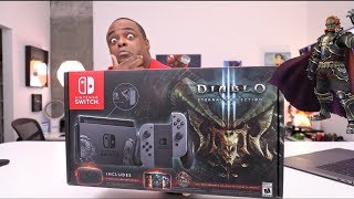 DIABLO 3 Eternal Collection SWITCH CONSOLE Unboxing and😈 [upl. by Aitra]