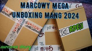 Marcowy MEGA unboxing mang 2024 [upl. by Einhpad]