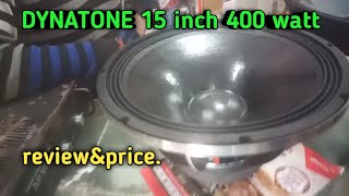 Dynatone 15 inch 400 watt speaker price amp full details  dynatone zx15x351 speaker review [upl. by Denni]