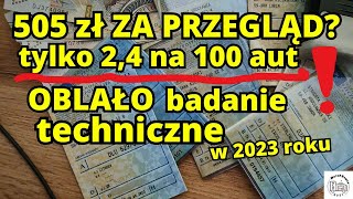 505 zł za badanie techniczne pojazdu Tylko 24 proc aut oblało przegląd [upl. by Aneloj]