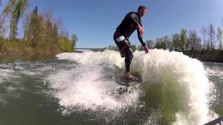 Malibu Wakesetter VTX surf GoPro HD Hero 2 [upl. by Nanor451]