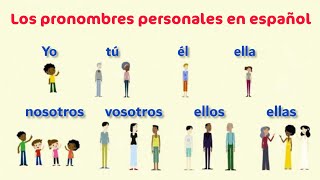 Los pronombres personales en español الضمائر الشخصية في اللغة الإسبانية [upl. by Sophey]