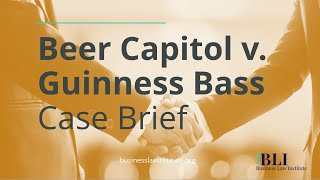 Promissory Estoppel Beer Capitol v Guinness Bass Case Brief [upl. by Ailadgim]