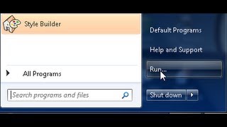 2 cara menampilkan Run Command windows 7 [upl. by Maril681]