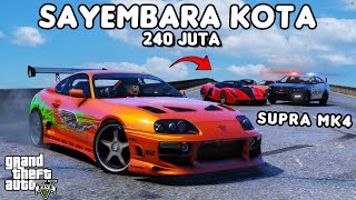 SAYEMBARA KOTA PAKE SUPRA MK4  GTA 5 ROLEPLAY [upl. by Aldous872]