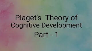 PIAGETS THEORY OF COGNITIVE DEVELOPMENT [upl. by Kynthia356]