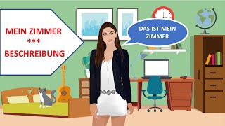 Mein Zimmer  Zimmerbeschreibung  Deutsch lernen [upl. by Alena]