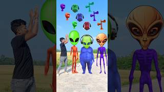 Red dame tu Casita alien Purple siren amp fat dog vs me correct head matching funny vfx Game funny [upl. by Inafets]